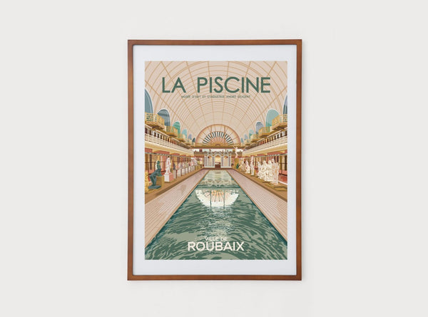 Affiche du musée La Piscine de Roubaix 50x70cm | I FOLLOWED THE BIRDS