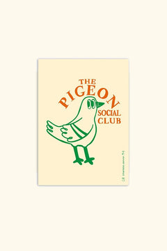 Affiche 'The Pigeon Social Club' A5-A6 | CHARLOTTE JANVIER