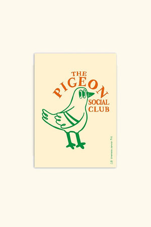 Affiche 'The Pigeon Social Club' A5-A6 | CHARLOTTE JANVIER