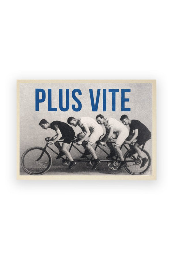 Affiche 'Plus Vite' | CARTE KENCRE