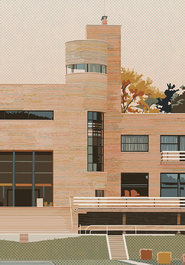 Affiche de la Villa Cavrois 50x70cm | I FOLLOWED THE BIRDS