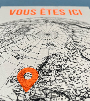 Affiche 'Vous êtes ici' | CARTE KENCRE