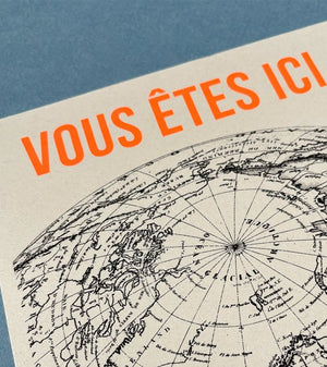 Affiche 'Vous êtes ici' | CARTE KENCRE