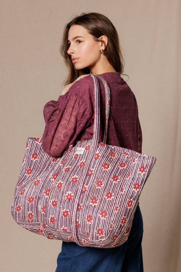 Sac cabas Samba Anna Groseille - Apaches Collections - vue 5