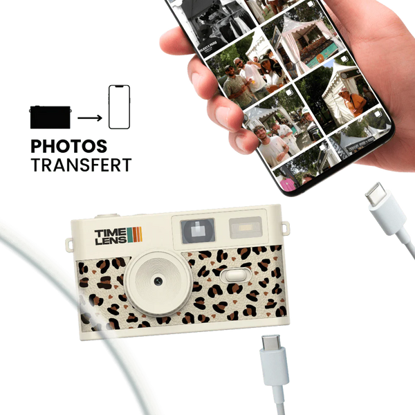 Appareil photo Cream Léopard | TIMELENS