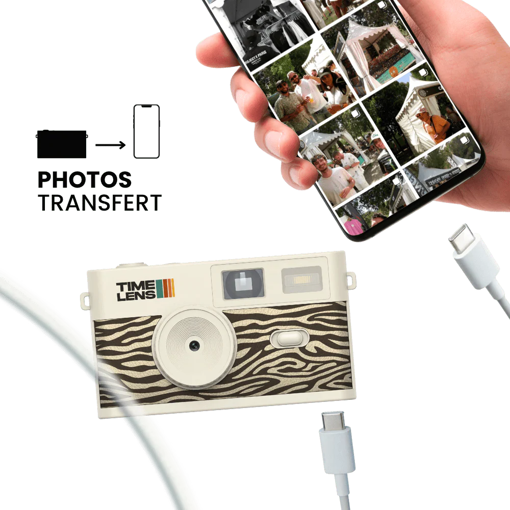 Appareil photo Cream Zebra | TIMELENS