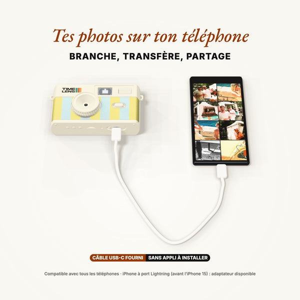 Appareil photo 'Cream Sorbet' - TimeLens