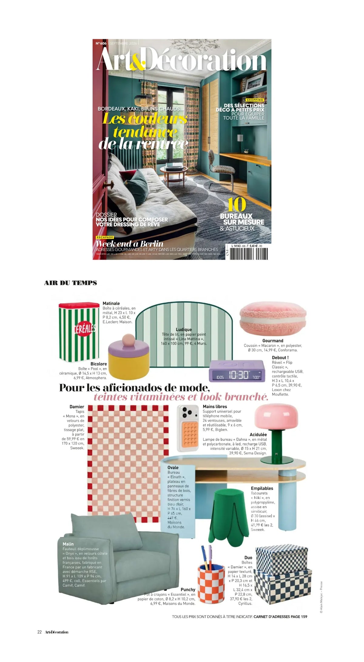 Mouflette est dans Art & Décoration - Septembre 2026