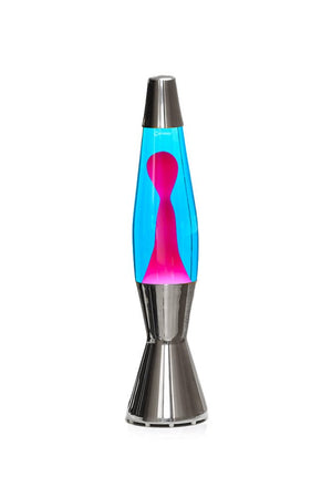 Lampe à lave 'Baby' Argent Bleu-Rose | MATHMOS