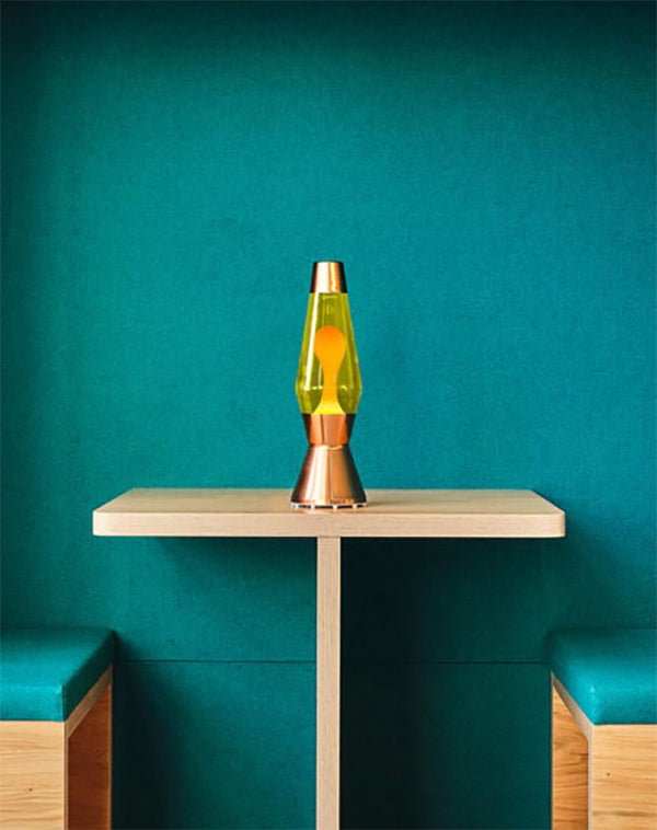 Lampe à lave 'Astro' Cuivre Jaune-Orange | MATHMOS