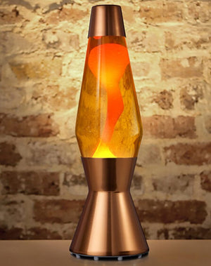 Lampe à lave 'Astro' Cuivre Jaune-Orange | MATHMOS