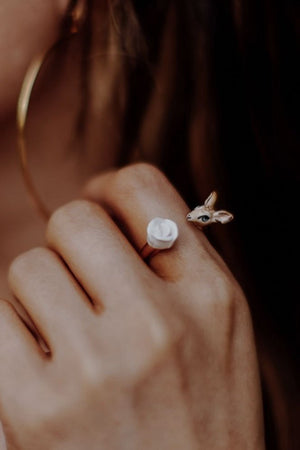 Bague 'FaceToFace' Biche & Fleur | NACH BIJOUX