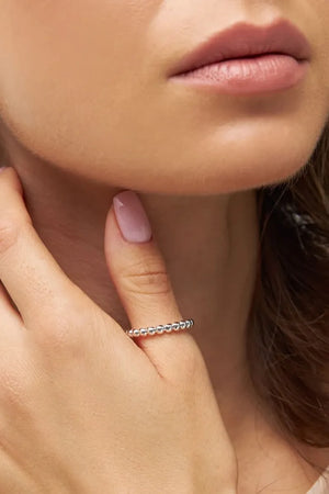 Bague 'Color Ball' Silver | LULU COPENHAGEN