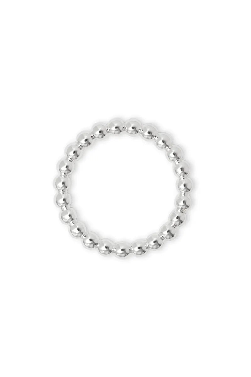 Bague 'Color Ball' Silver | LULU COPENHAGEN