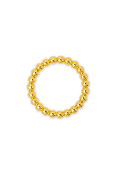 Bague 'Color Ball' Gold plated | LULU COPENHAGEN