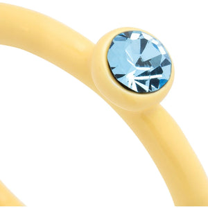 Bague 'Color Crystal' Soft Yellow | LULU COPENHAGEN