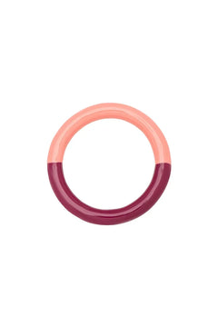 Bague 'Color Double' Burnt Coral/Plum - LULU Copenhagen