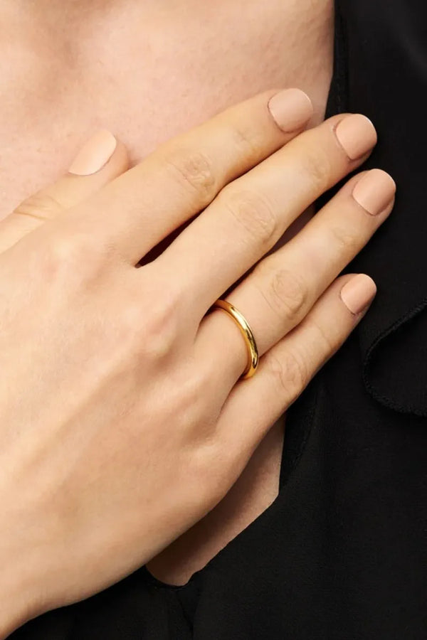 Bague 'Color' Gold plated | LULU COPENHAGEN