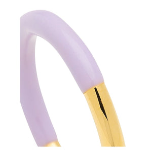 Bague 'Double Color' Gold plated/Purple | LULU COPENHAGEN