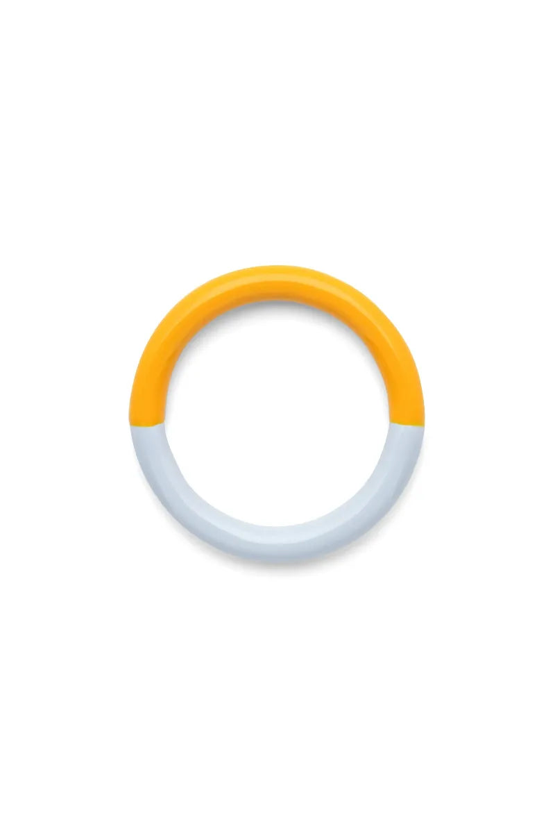 Bague 'Double Color' Skyride Blue/Sunflower | LULU COPENHAGEN