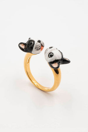 Bague 'FaceToFace' Bouledogue | NACH BIJOUX