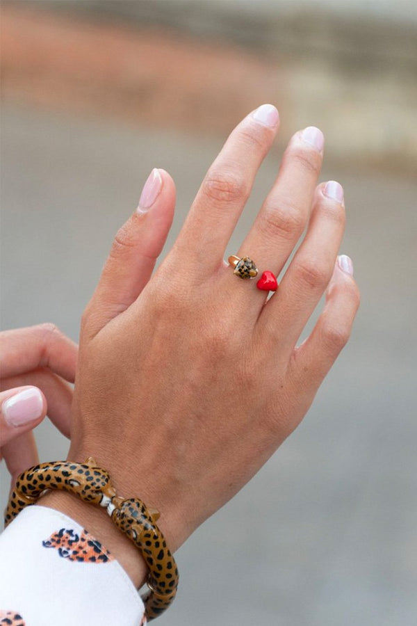 Mini créole à l'unité Coeur Rouge | NACH BIJOUX