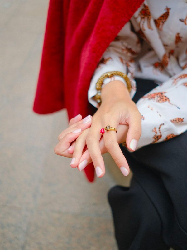 Mini créole à l'unité Coeur Rouge | NACH BIJOUX