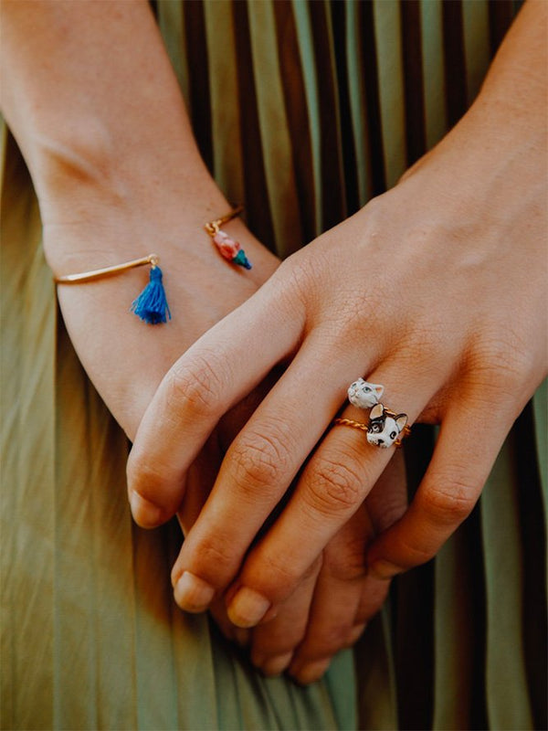 Bague torsadée Chat 'Tabby'| NACH BIJOUX