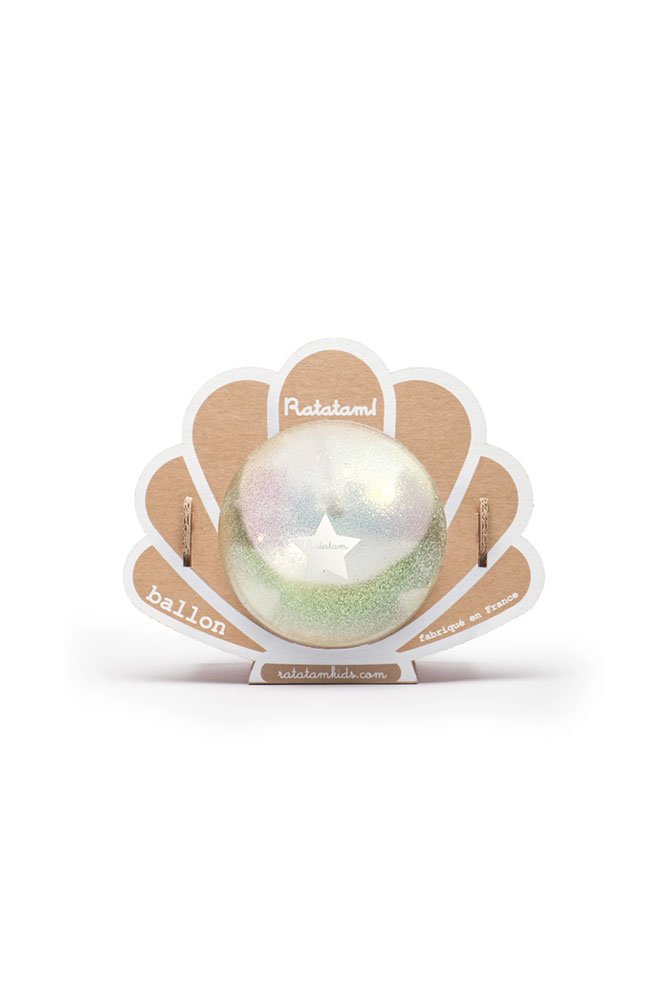 Petit ballon Coquillage Blanc 10cm | RATATAM