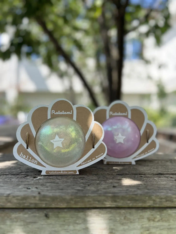 Petit ballon Coquillage Blanc 10cm | RATATAM