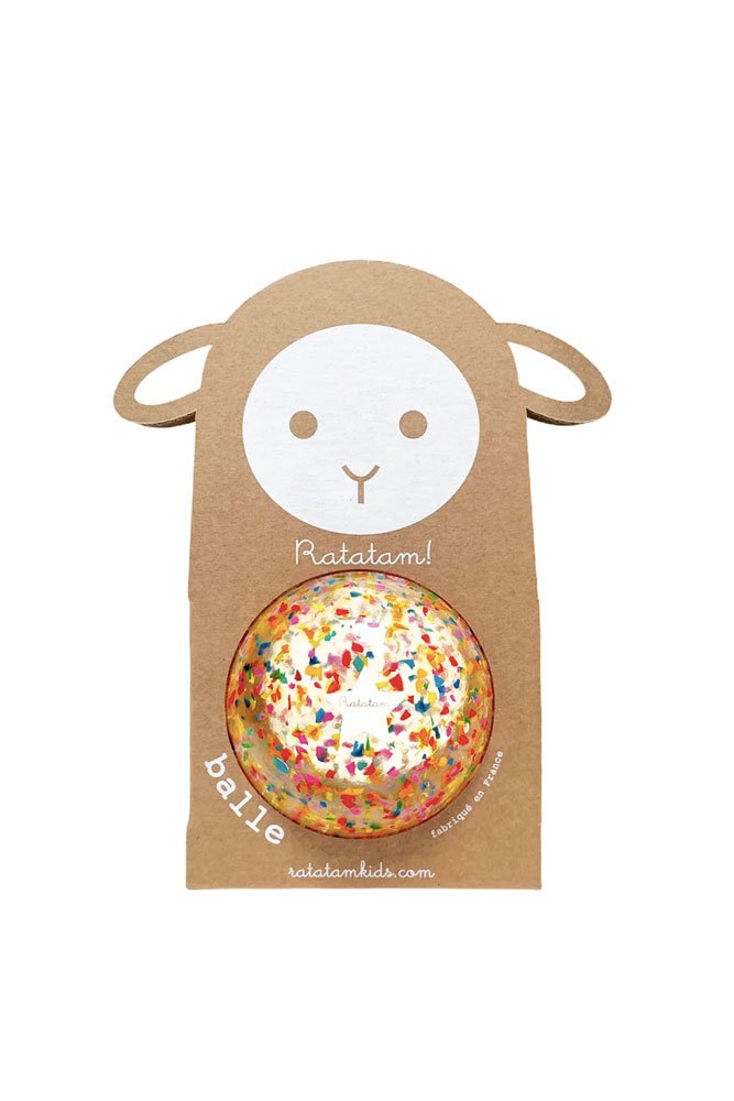 Petit ballon Mouton Confetti Multicolore 10cm | RATATAM