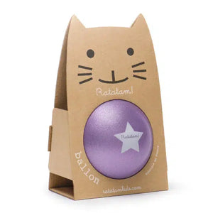 Ballon Chat Paillettes Violet 15cm | RATATAM