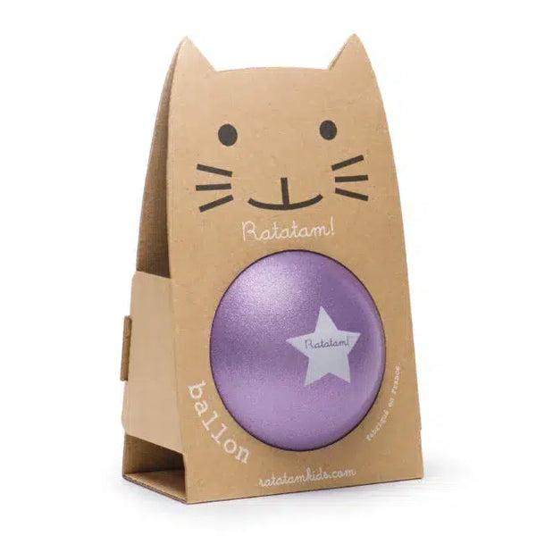 Ballon Chat Paillettes Violet 15cm | RATATAM