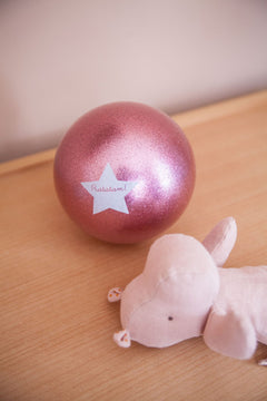 Ballon Chat Paillettes Rose 15cm | RATATAM
