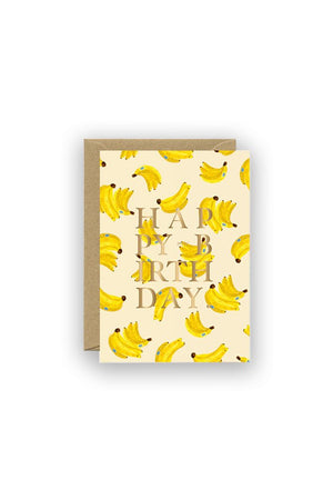 Carte 'Gold Bananas Birthday' | ALL THE WAYS TO SAY