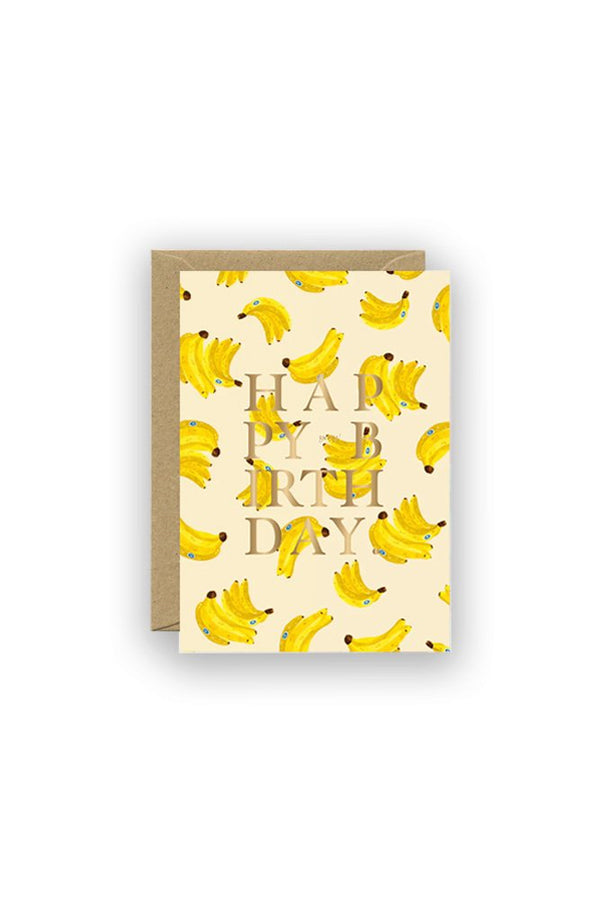 Carte 'Gold Bananas Birthday' | ALL THE WAYS TO SAY