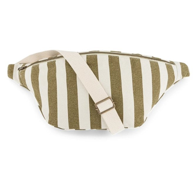 Banane Rayures Olive / Ecru | ROSE IN APRIL