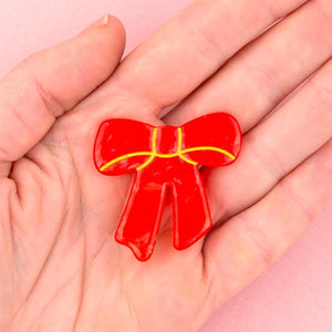 Barrette Noeud Rouge | COUCOU SUZETTE
