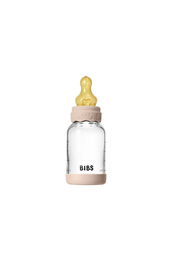 Biberon en verre 'Boheme' 120 ml avec tétine en latex Blush | BIBS