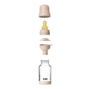 Biberon en verre 'Boheme' 120 ml avec tétine en latex Blush | BIBS
