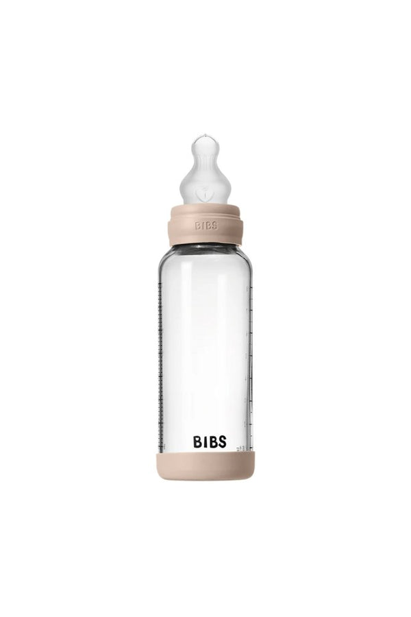 Biberon en verre 240 ml avec tétine en silicone Blush | BIBS
