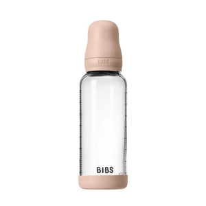 Biberon en verre 240 ml avec tétine en silicone Blush | BIBS