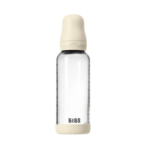 Biberon en verre 240 ml avec tétine en silicone Ivory | BIBS