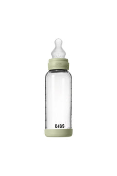 Biberon en verre 240 ml avec tétine en silicone Sage | BIBS