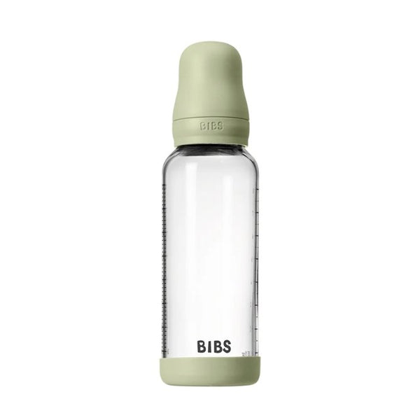 Biberon en verre 240 ml avec tétine en silicone Sage | BIBS