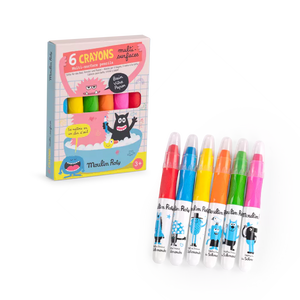 6 crayons multisurfaces 'Les Schmouks' | MOULIN ROTY