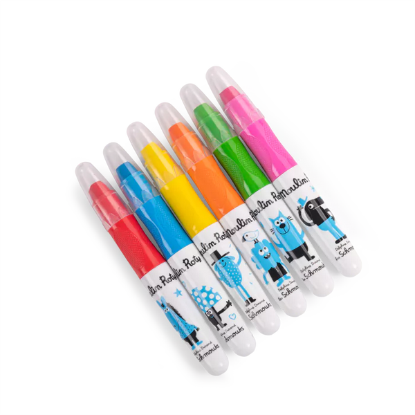 6 crayons multisurfaces 'Les Schmouks' | MOULIN ROTY
