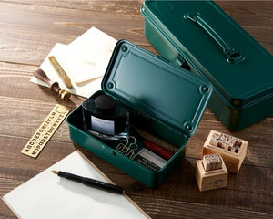 Boîte à outils en métal 'T 320' Vert antique | TOYO STEEL