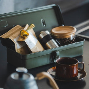 Boîte à outils en métal 'T 320' Kaki | TOYO STEEL