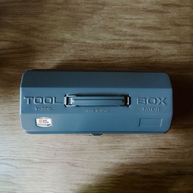 Boîte à outils en métal 'Y 350' Bleu gris | TOYO STEEL